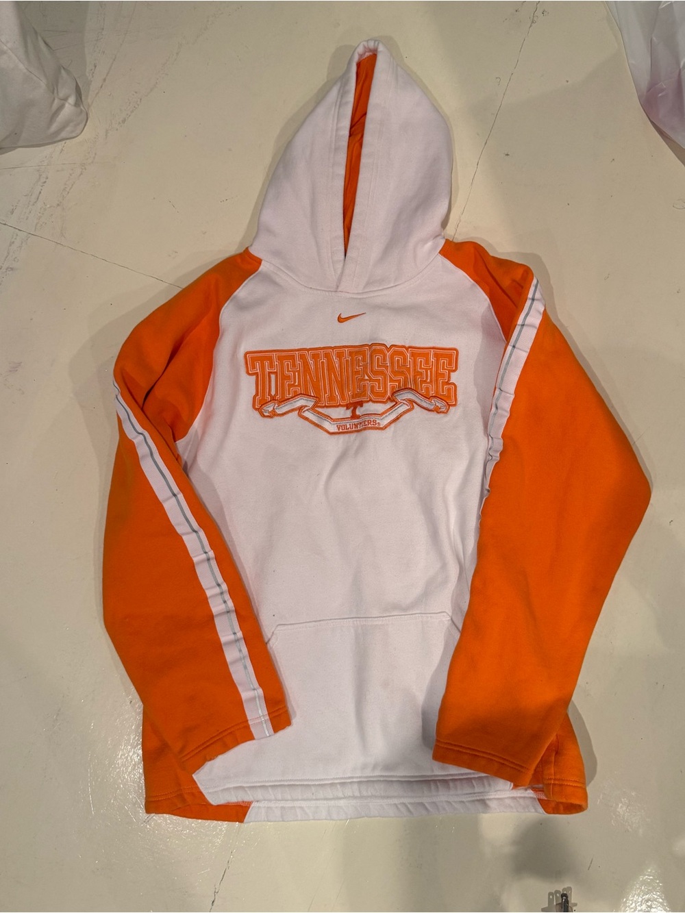 Nike Kids White & Orange Tennessee Hooded Sweatshirt